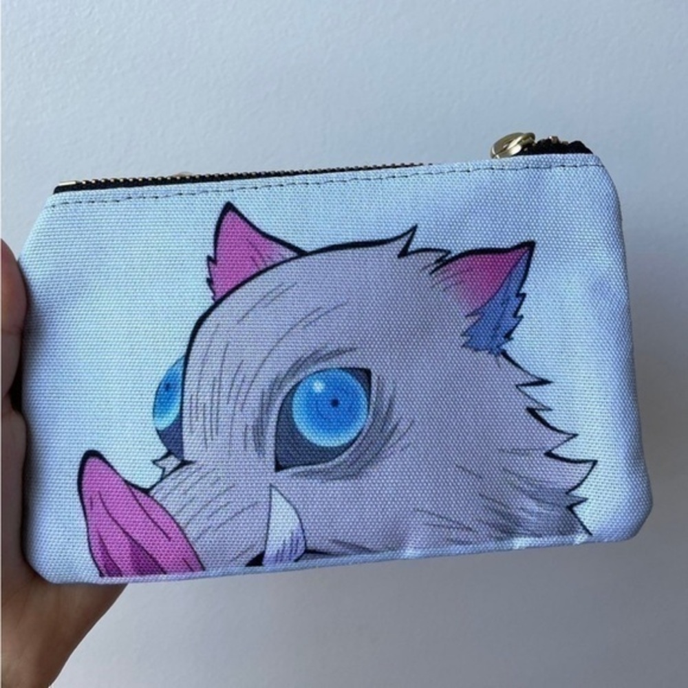 Inosuke Hashibira Zipper Pouch / Wallet | Demon Slayer | NWT 💙